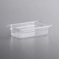 Vigor 1/4 Size Clear Polycarbonate Food Pan - 2 1/2 inch Deep