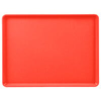 Cambro 1216D510 12" x 16" Signal Red Dietary Tray - 12/Case