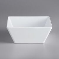 160 oz Square Clear Plastic Large Modern Serving Bowl - 11 x 11