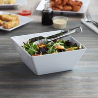 Acopa Rittenhouse 112 oz. Square White Melamine Bowl - 12/Case