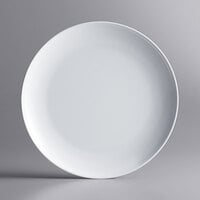 Acopa Lunar 11" Round White Coupe Melamine Plate - 12/Case