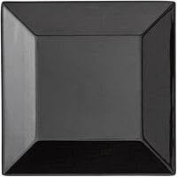 Acopa Rittenhouse 10 inch Black Square Melamine Plate - 12/Case