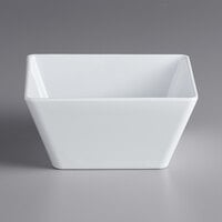 Acopa Rittenhouse 50 oz. Square White Melamine Bowl - 12/Case