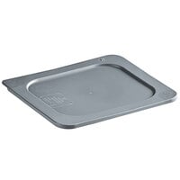 Vigor 1/6 Size Gray Secure Sealing Polyethylene Food Pan Cover
