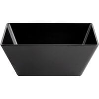 Acopa Rittenhouse 215 oz. Square Black Melamine Bowl - 6/Case