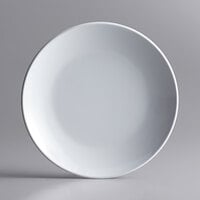 Acopa Lunar 8 inch Round White Coupe Melamine Plate - 12/Case