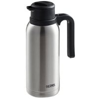 Thermos FN362 32 oz. Stainless Steel Vacuum Insulated Carafe - Twist Top