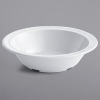 Acopa Foundations 12 oz. White Narrow Rim Melamine Bowl - 12/Case