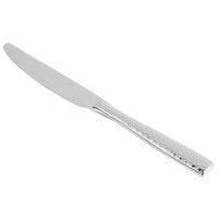 Fortessa 1.5.102.FC.015 Lucca Faceted 8 7/16 inch 18/10 Stainless Steel Extra Heavy Weight Dessert Knife - 12/Case