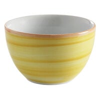Corona by GET Enterprises PA1600904524 Calypso 8.8 oz. Yellow Porcelain Bouillon Cup - 24/Case