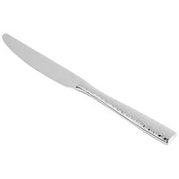 Fortessa 1.5.102.FC.005 Lucca Faceted 9 7/8 inch 18/10 Stainless Steel Extra Heavy Weight Dinner Knife - 12/Case