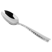 Fortessa 1.5.102.FC.021 Lucca Faceted 5 15/16 inch 18/10 Stainless Steel Extra Heavy Weight Coffee Spoon - 12/Case