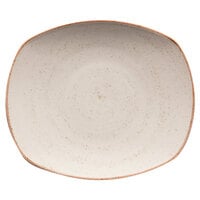 Corona by GET Enterprises PP1605722024 Artisan 7 1/2" Beige Oval Porcelain Coupe Plate - 24/Case