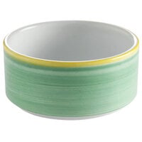 Corona by GET Enterprises PA1603905124 Calypso 11 oz. Green Porcelain Stackable Soup Cup - 24/Case