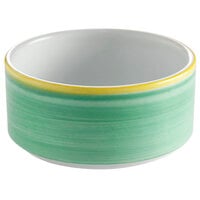 Corona by GET Enterprises PA1603905124 Calypso 11 oz. Green Porcelain Stackable Soup Cup - 24/Case