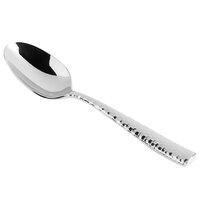 Fortessa 1.5.102.FC.011 Lucca Faceted 7 1/8 inch 18/10 Stainless Steel Extra Heavy Weight Dessert / Soup Spoon - 12/Case