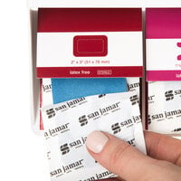 San Jamar MKBR905 Mani-Kare 2 inch x 3 inch Replacement Large Patch Bandage for Mani-Kare Dispenser - Blue - 3/Pack