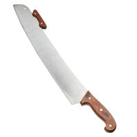 American Metalcraft PWK19 18" Double Wood Handle Pizza Knife
