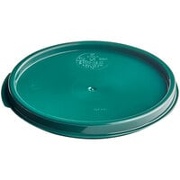 Vigor 2 and 4 Qt. Green Round Polypropylene Food Storage Container Lid