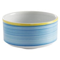 Corona by GET Enterprises PA1601905124 Calypso 11 oz. Blue Porcelain Stackable Soup Cup - 24/Case