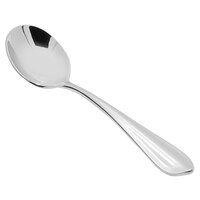 Fortessa 1.5.103.00.003 Ringo 6 13/16 inch 18/10 Stainless Steel Extra Heavy Weight Bouillon Spoon - 12/Case