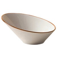 Corona by GET Enterprises PA1605807506 Artisan 28.7 oz. Beige Porcelain Slanted Bowl - 6/Case