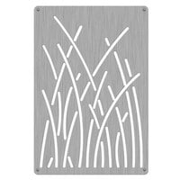 Commercial Zone 725729 Stainless Steel Replacement Panels with Reed Design for 42 Gallon Waste and Recycling Containers - 4/Pack