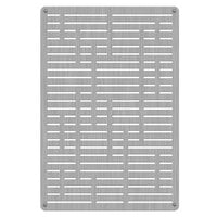 Commercial Zone 725629 Stainless Steel Replacement Panels with Horizontal Line Design for 42 Gallon Waste and Recycling Containers - 4/Pack