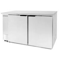 Beverage-Air BB58HC-1-S-WINE 59 inch Stainless Steel Counter Height Solid Door Back Bar Wine Refrigerator