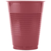 Creative Converting 28312281 16 oz. Burgundy Plastic Cup - 240/Case