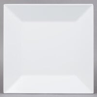 GET ML-90-W 12 inch White Siciliano Square Plate - 6/Case