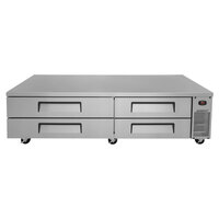 Turbo Air TCBE-82SDR-N 84 inch Four Drawer Refrigerated Chef Base