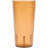 Cambro 2000P153 Colorware 22 oz. Amber Customizable SAN Plastic Tumbler - 72/Case