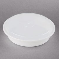 Pactiv Newspring NC948 48 oz. White 9 inch x 1 3/4 inch VERSAtainer Round Microwavable Container with Lid - 150/Case