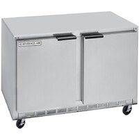 Beverage-Air UCRF50AHC-1-SA-B 50 inch Dual Temp Undercounter Refrigerator / Freezer