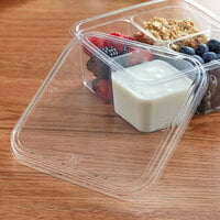 Fabri-Kal LS6OF Alur On-The-Go Outer-Fit Clear PET Lid - 300/Case