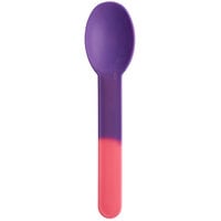 Pink to Purple Color-Changing Heavy Weight Frozen Yogurt Spoon - 1000/Case