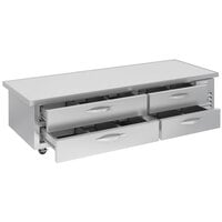 Beverage-Air WTFCS84HC-89 4 Drawer 89 inch Freezer Chef Base with 5 inch Overhang