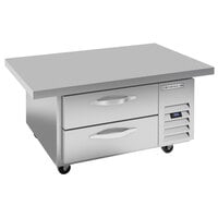 Beverage-Air WTRCS36HC-42FLT 42 inch 2 Drawer Refrigerated Chef Base with 8 inch Flat Top Overhang