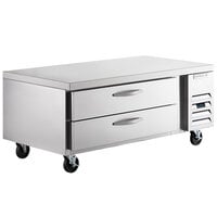 Beverage-Air WTRCS60HC-FLT 60 inch 2 Drawer Refrigerated Chef Base with Flat Top