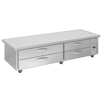 Beverage-Air WTRCS84HC-89 89 inch 4 Drawer Refrigerated Chef Base with 5 inch Overhang