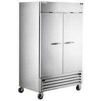 Beverage-Air HBRF49HC-1-A Horizon Series 52" Stainless Steel Solid Door Dual Temperature Reach-In Refrigerator / Freezer