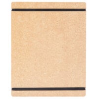 Cal-Mil 2034-811-14 8 1/2" x 11" Natural Menu Board with Flex Bands