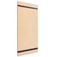 Cal-Mil 2034-811-14 8 1/2 inch x 11 inch Natural Menu Board with Flex Bands