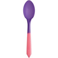 Pink to Purple Color-Changing Dessert Spoon - 100/Pack