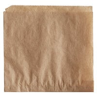 Choice 5 inch x 5 inch Natural Kraft Double Open Bag - 2000/Case