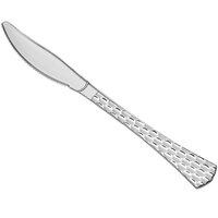 Silver Visions 7 3/4 inch Brixton Heavy Weight Silver Plastic Knife - 600/Case