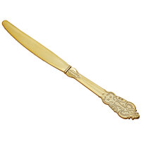 Gold Visions 7 1/2 inch Royal Heavy Weight Gold Plastic Knife - 400/Case