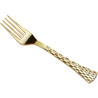 Gold Visions 7 1/4 inch Brixton Heavy Weight Gold Plastic Fork - 400/Case