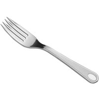 Silver Visions 7 1/4 inch Satin Heavy Weight Silver Plastic Fork - 600/Case